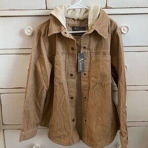NWT Natural Reflections Beige Corduroy Jacket